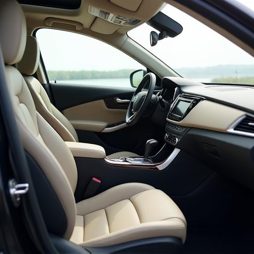 Pristine car interior after a deep clean.